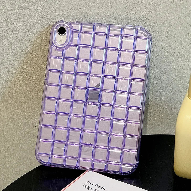 Tablet Case For iPad 2025 A16 Air Pro MINI Cases 3 4 5 6 7 8 9 10th 11th Generation 10.2 10.9 11 inch Ice Cube Clear Soft Cover