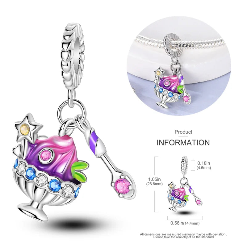 New 925 sterling silver bow star love pink series charm beads suitable for 3mm original bracelet DIY fashion jewelry gift