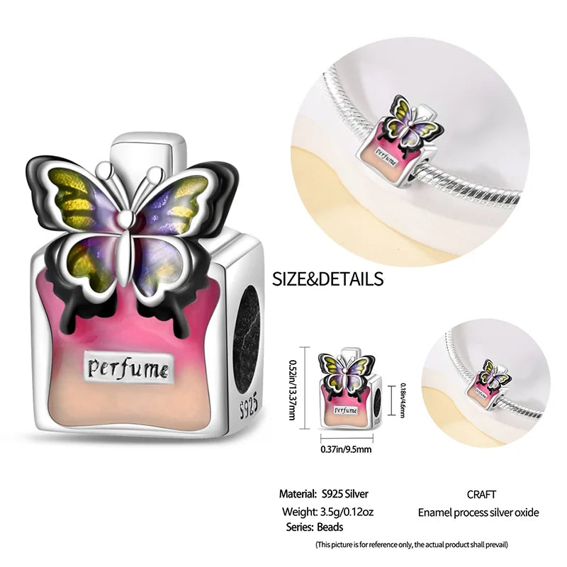 New 925 sterling silver bow star love pink series charm beads suitable for 3mm original bracelet DIY fashion jewelry gift