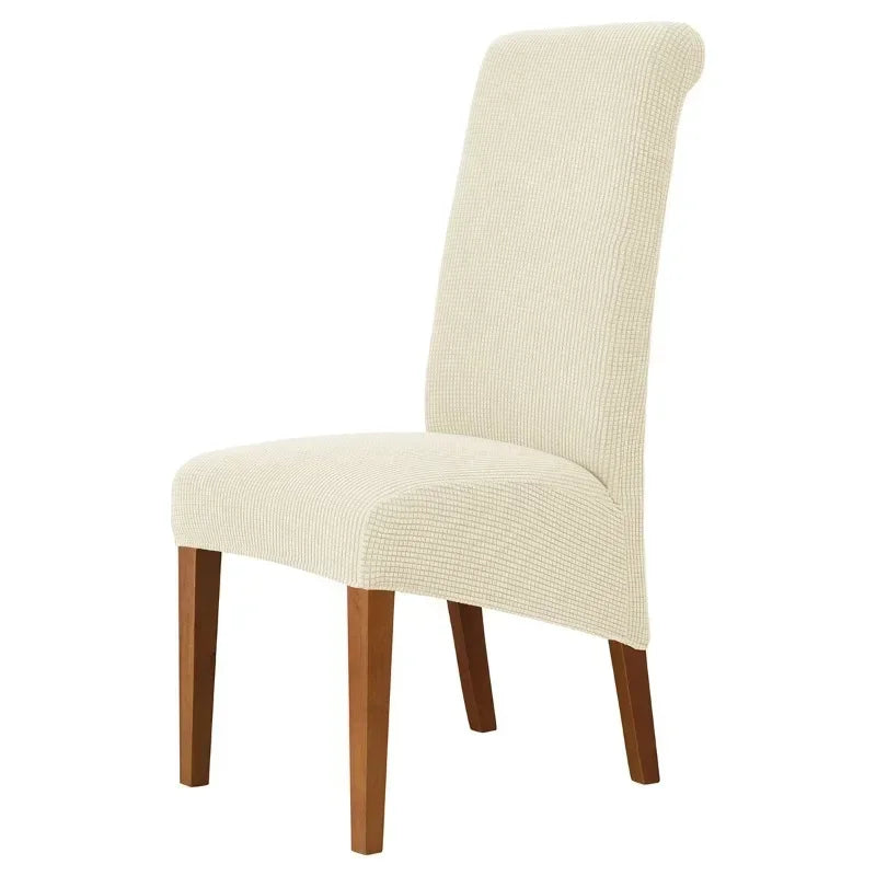 Large Size Banquet Adjustable Chair Cover Jacquard Chairs Spandex Cover Seat Covers for High Back Chairs Dining Room Hotel Home