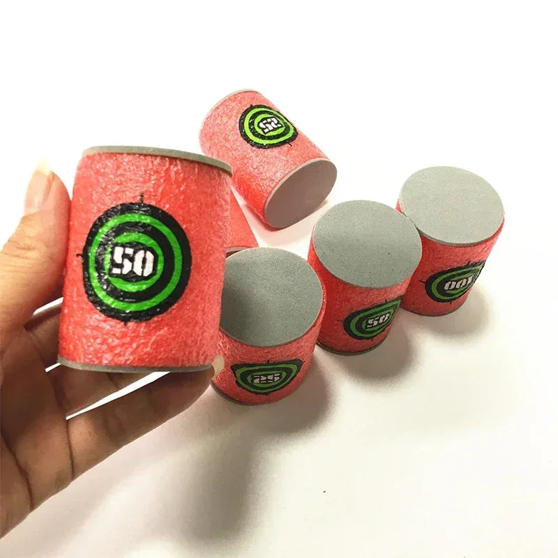 7.2cm 100pcs for Nerf Soft Bullets Darts Round Head Refill Sponge Darts Kids Children Toy Gun Bullets for NERF N-Strike Blasters