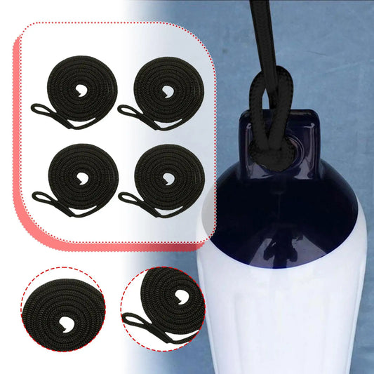4 Pieces Boat Bumpers Fenders Fishing Boat Accessories Docking Marine Dock Protectors Yacht Row Boats Mooring Rope Bumper Lines