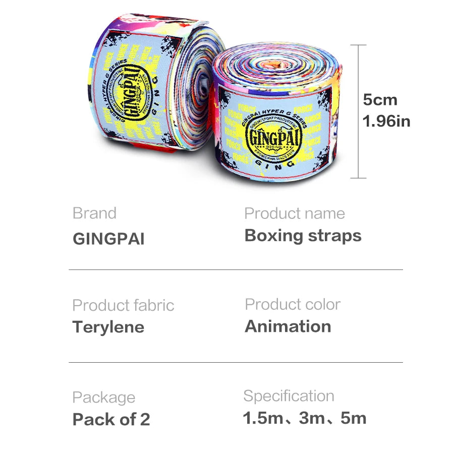 Boxing straps, hand straps, adult and children's hand wraps, fitness combat Muay Thai elastic straps, hand cloth bandages