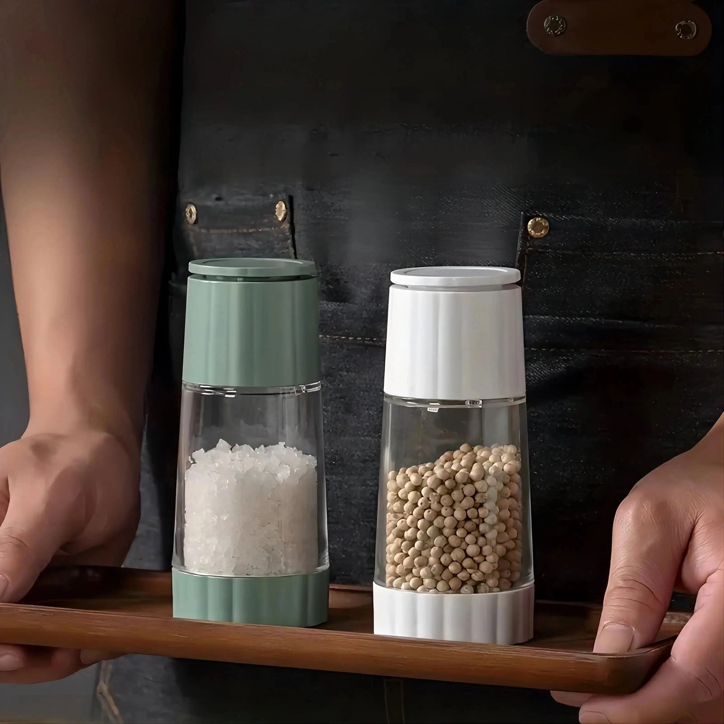 1PC Spice Mill Salt and Pepper grinder Refillable shaker Manual Herbs Grinder Adjustable Kitchen Tools