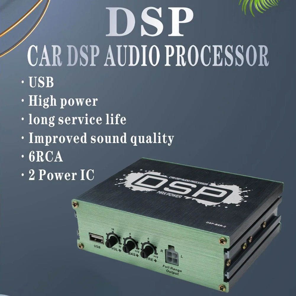 Car DSP Digital Audio Processor Support APP Control Audio Digital Sound Processor DSP Car Equalizer for Car Audio Enhancement