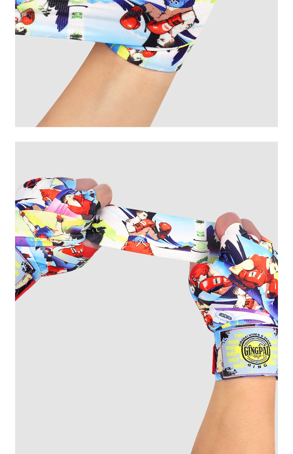 Boxing straps, hand straps, adult and children's hand wraps, fitness combat Muay Thai elastic straps, hand cloth bandages