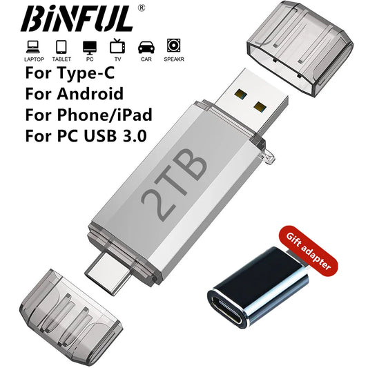 512G USB Flash Drive Photostick High Speed Sticks External Storage Pen Drive For Phone iPhone Android PC Copy Photo Videos Files