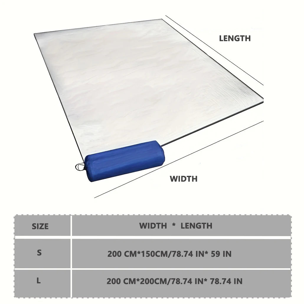 ZHUOHUA Ortable Aluminum Foil Moisture-Proof Mat,Waffle Weave Design,Lightweight for Camping,Beach,Tents,All-Season Outdoor Use