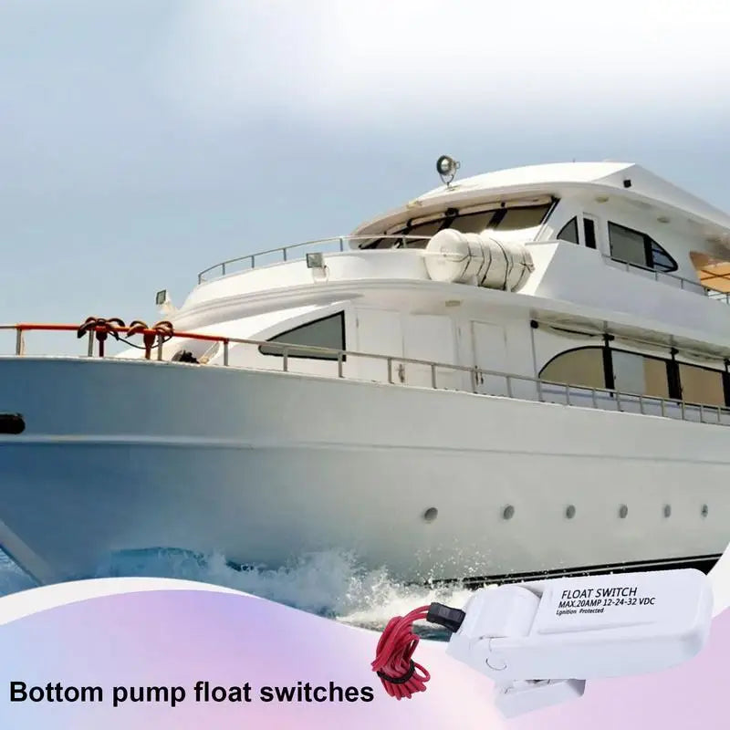 Bilge Pump With Float Button 12V Bottom Pump Float Button Float Button Automatic Waterproof Bilge Pump For Bilge Pumps Water
