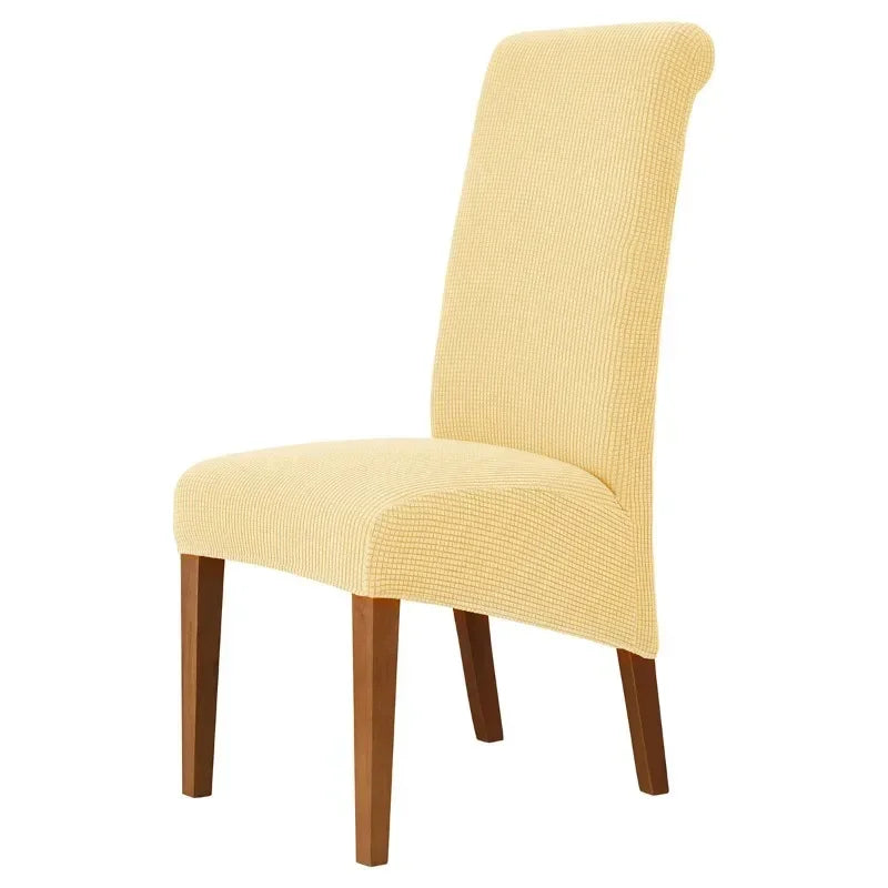 Large Size Banquet Adjustable Chair Cover Jacquard Chairs Spandex Cover Seat Covers for High Back Chairs Dining Room Hotel Home