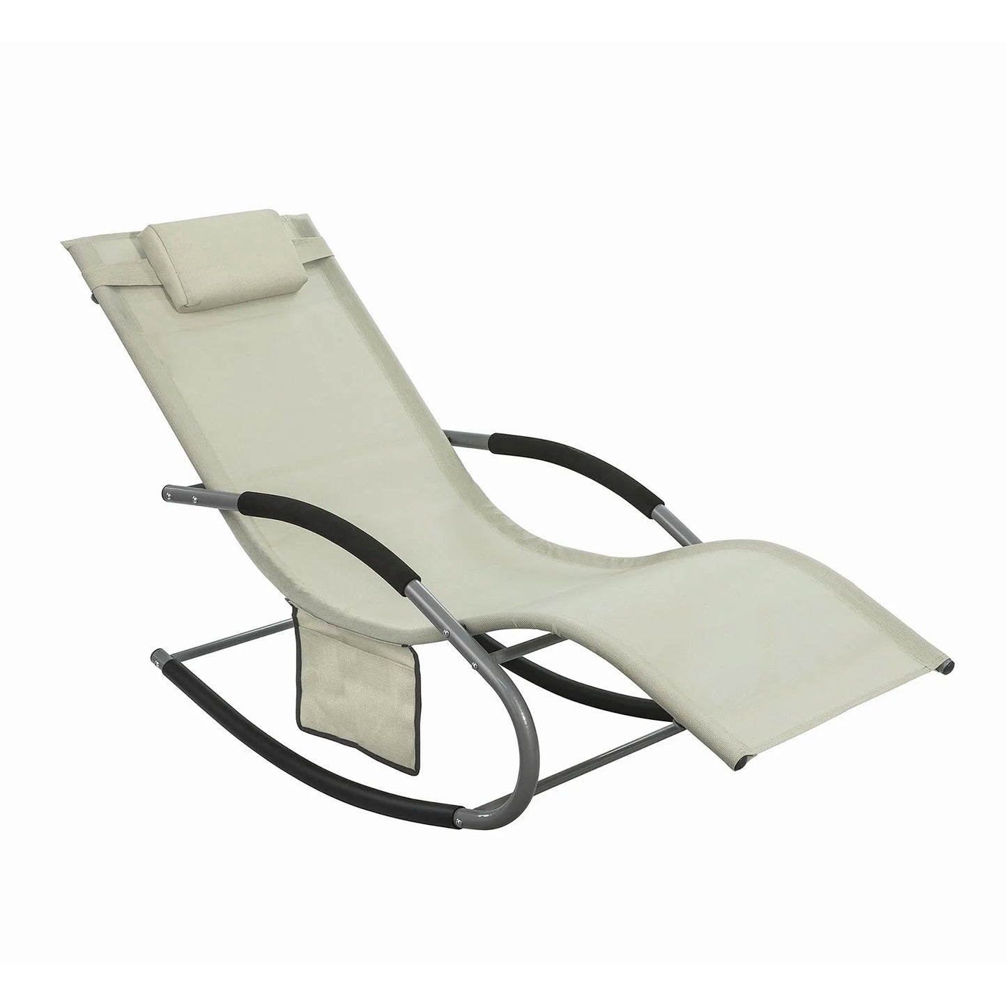 SoBuy OGS28 Sun lounger garden lounger swing with bag and breathable and airy swing lounger for gardens, courtyards, beaches