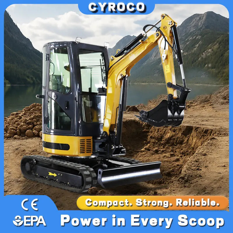 Factory Deal Mini Excavator 1 Ton 1.2 Ton Customized EURO 5 Excavator Kubota Engine Crawler Excavator Free Shipping