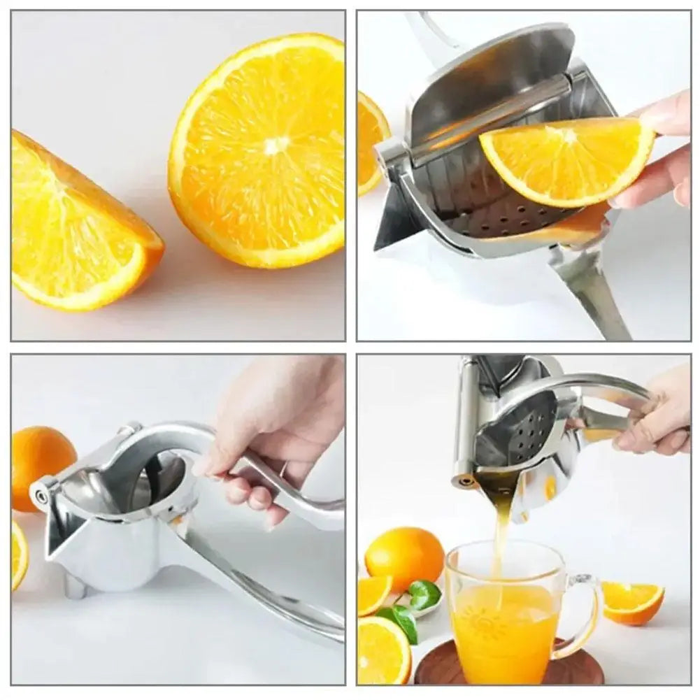 Manual Juicer, Fruit Juice Squeezer, Detachable Heavy Duty Easy Manual Citrus Squeezer Press Juicer Extractor Tool, Aluminum