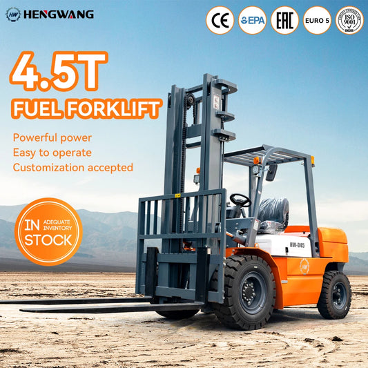 Diesel Forklift 4-ton Wheeled Fuel-powered Forklift All-terrain Warehouse Forklift 3m Lifting Height Forklift EPA China Custom