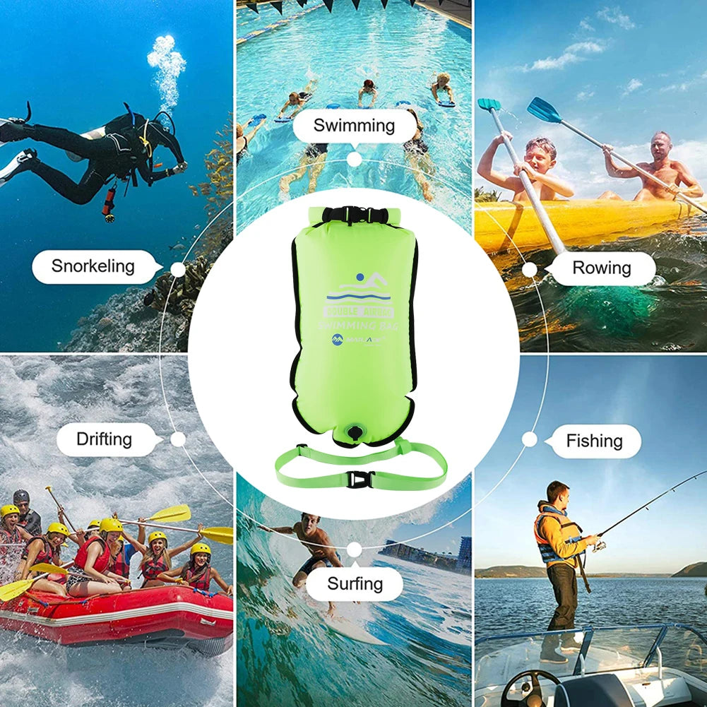 Waterproof Dry Bags Backpack For Kayaking Boating Swimming Outdoor Water Sport Swimming Storage Float Dry Bag Double Air Bag