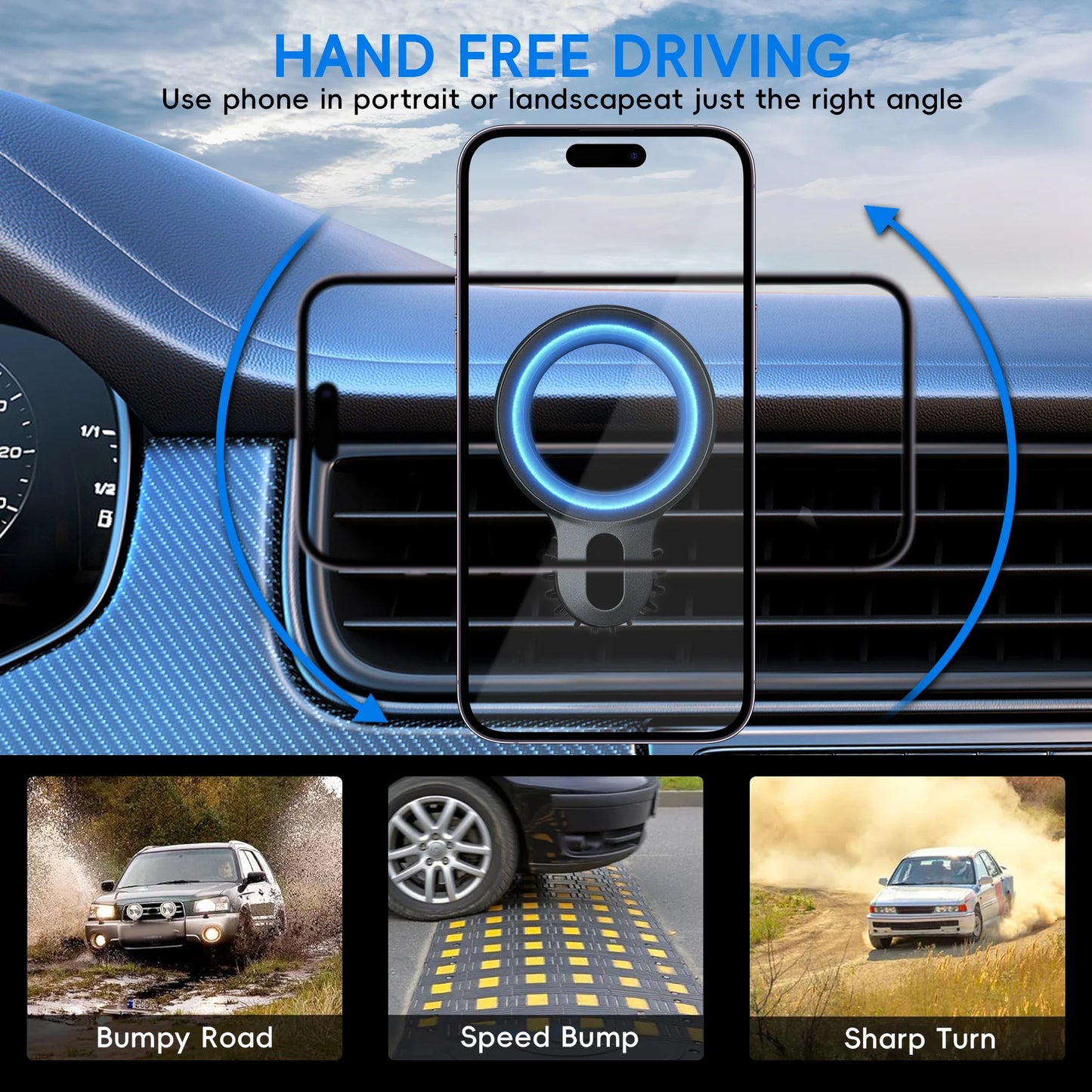 for MagSafe Car Mount for, Extra Small Ultra Magnetic Phone Holder for Car Dashboard, Car Phone Holder, Car Accessories