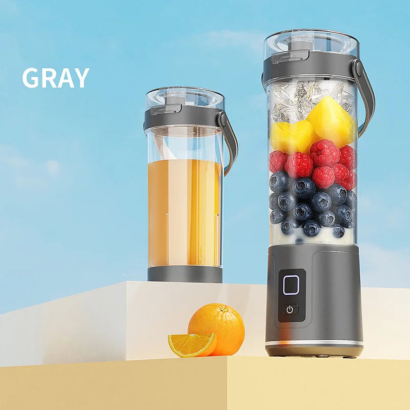 Portable Electric Juicer Small Household Rechargeable With Digital Display Vegetables Fruit Blender Juice Cup For Juicing