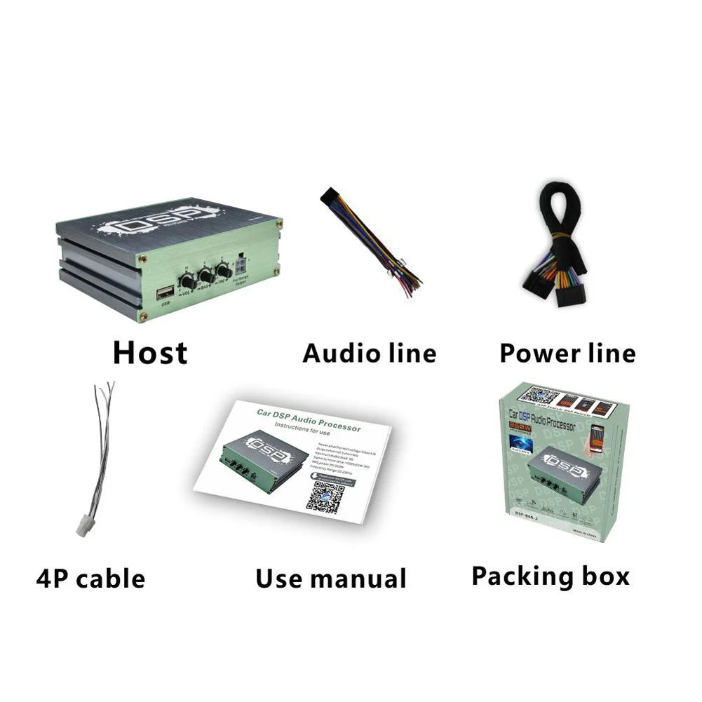 Car DSP Digital Audio Processor Support APP Control Audio Digital Sound Processor DSP Car Equalizer for Car Audio Enhancement