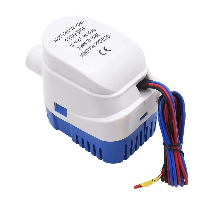12V 1100GPH Bilge Pump Automatic Boat Marine Water Pump Submersible For Yacht Boat Motor Seaplane Houseboat Pump