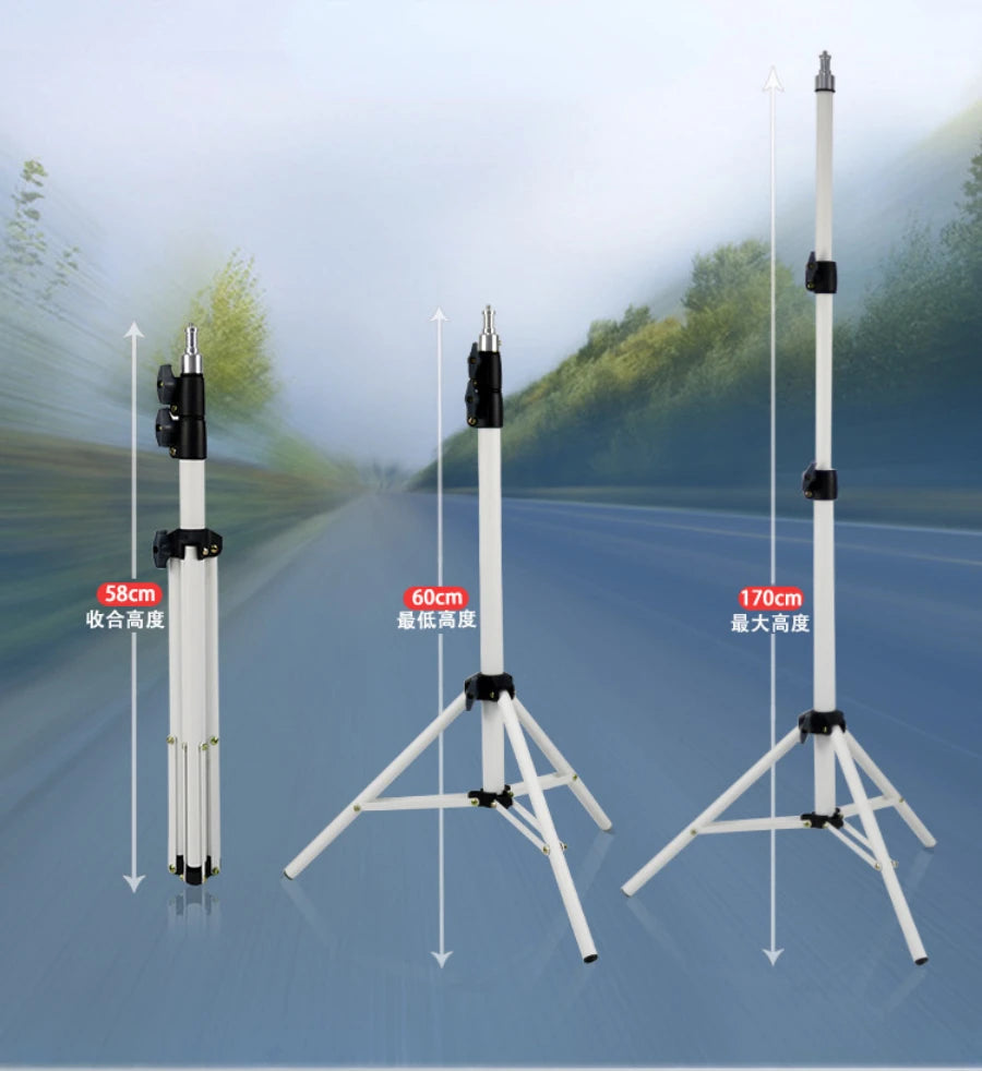 1.7m tripod photography light stand bracket studio light flash soft light stand mobile phone live video photo stand
