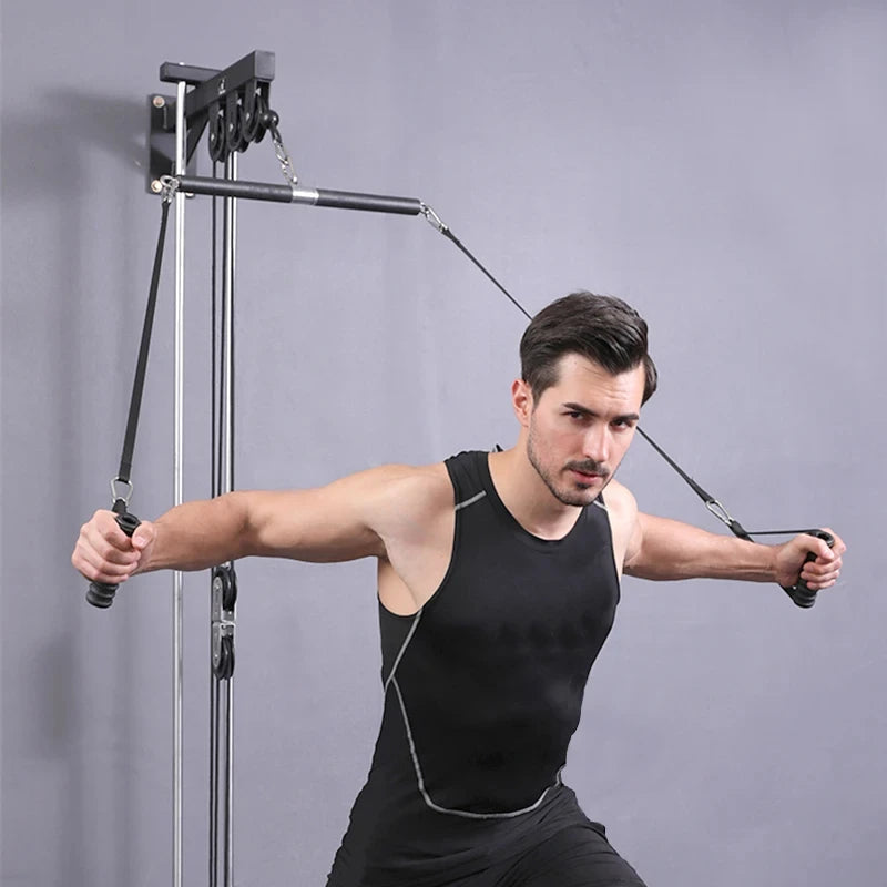 With Bearing Ring Straight Pull Rod Short Pull Rod High Pull Rod Fitness Equipment Accessories Weight Training Rod Pull Back Bar