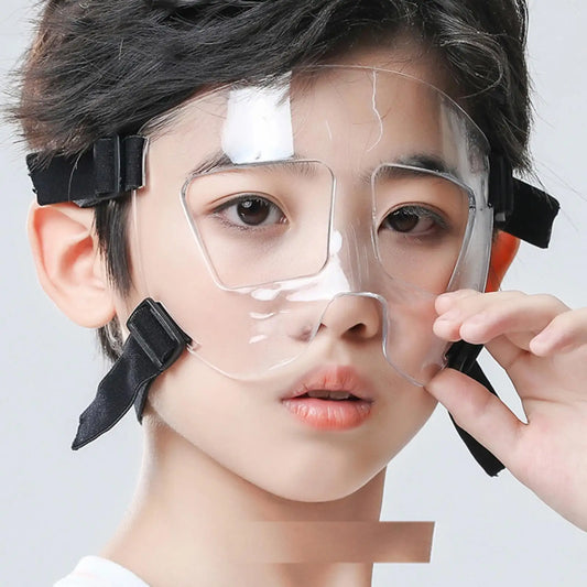 Kids Basketball Mask Protection Boys Girls Protective Facial Cover Nose Guard