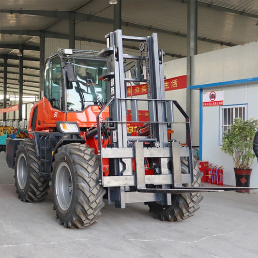 Hot Sale Customized 5t Offroad Forklift Truck | 4WD Diesel 5000kg Lift | Free Parts & Warranty
