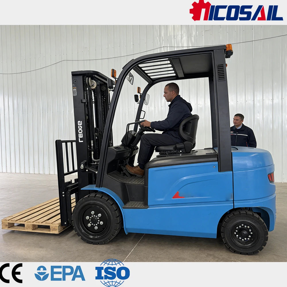 Electric Forklift 2Ton Custom Euro 5 CE Compact Lift Truck for Warehouse and Factory Use