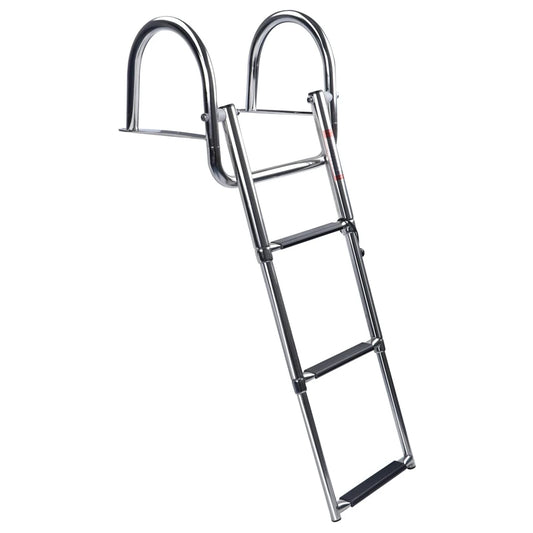 Boat Accessories 3 Step Stainless Steel Boat Boarding Telescoping Ladder Sliding folding swimming Launching ladder
