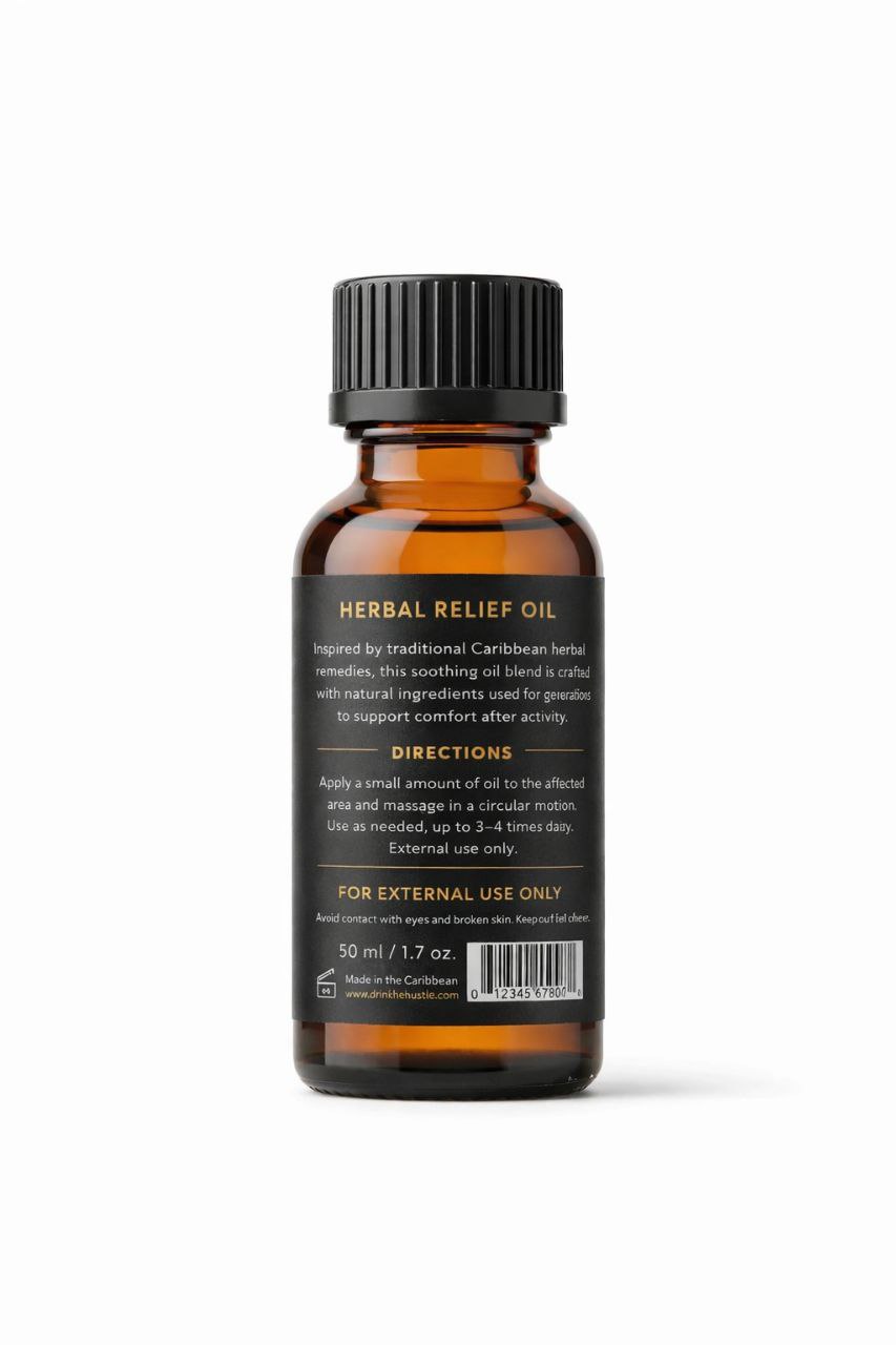 CL🐃MATE Relief Oil – Natural Joint & Muscle Comfort- Inspired by traditional Caribbean herbal remedies designed to help relax tired muscles and support joint comfort after long days of work, sport, or travel.
