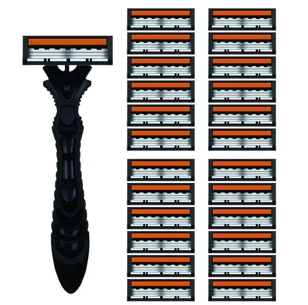 Precision Glide 3-Layer Razor – Smooth Shave System 1 holder and 24 blades