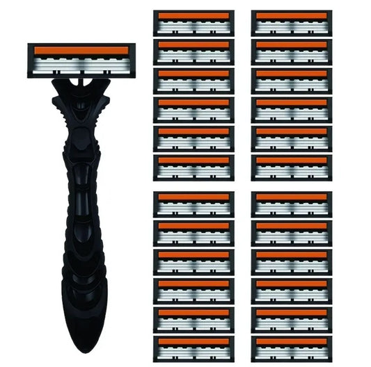 Precision Glide 3-Layer Razor – Smooth Shave System 1 holder and 24 blades