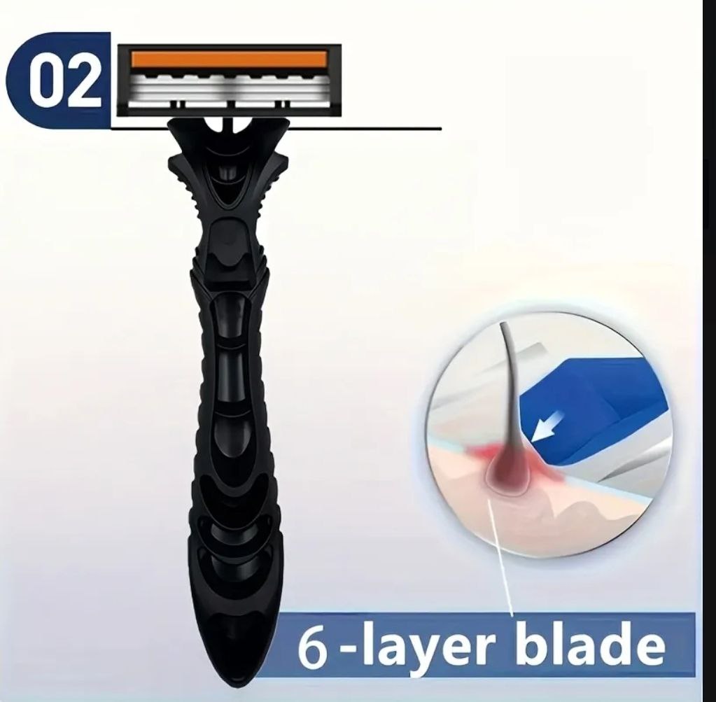 Precision Glide 3-Layer Razor – Smooth Shave System 1 holder and 24 blades